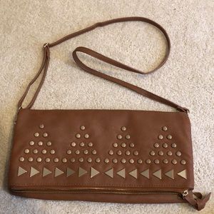 Topshop Studded Folding Clutch